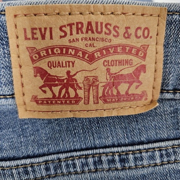 Levi Strauss 415 Jeans Women's 16 (37x28) Blue Denim Classic Bootcut Stretch EUC - Picture 9 of 10